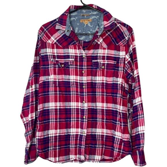 🔸BUNDLE ONLY🔸|EUC| JACHS GIRLFRIEND Button Up Flannel - Picture 1 of 6